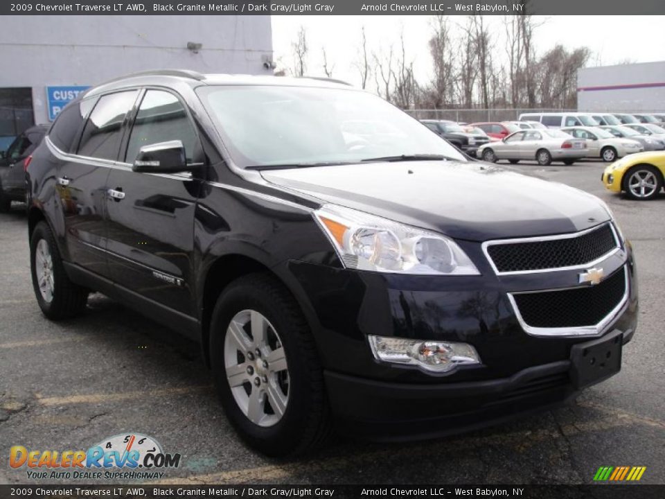 2009 Chevrolet Traverse LT AWD Black Granite Metallic / Dark Gray/Light Gray Photo #7