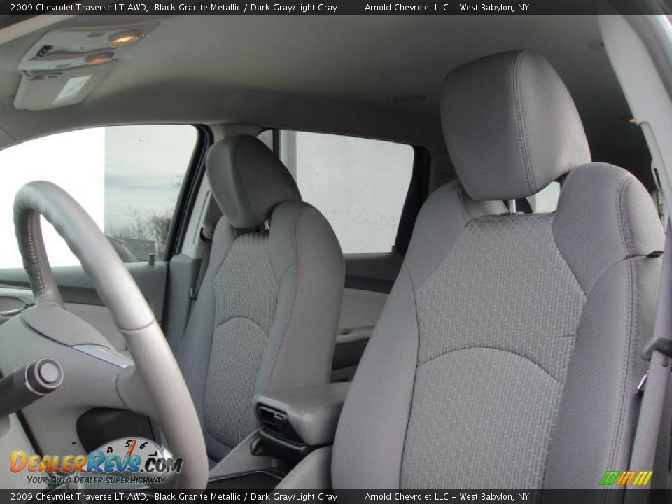 2009 Chevrolet Traverse LT AWD Black Granite Metallic / Dark Gray/Light Gray Photo #9