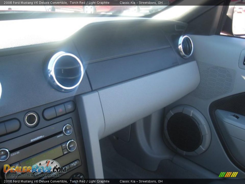 2008 Ford Mustang V6 Deluxe Convertible Torch Red / Light Graphite Photo #33