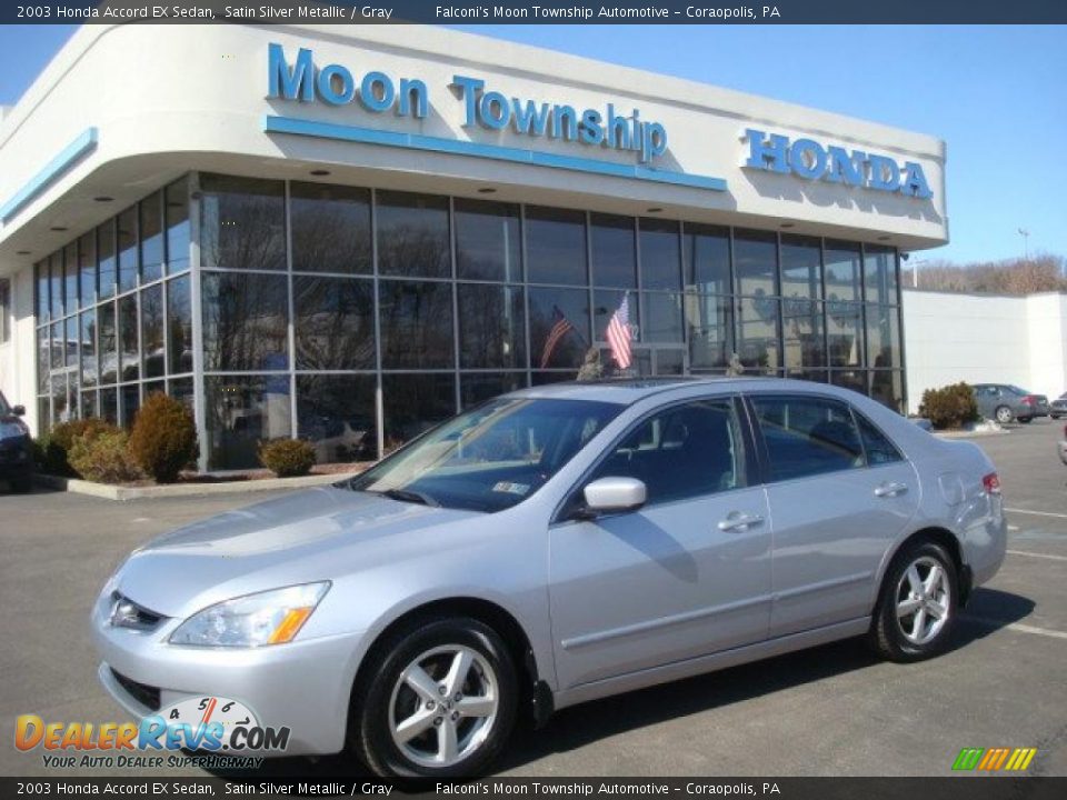 2003 Honda Accord EX Sedan Satin Silver Metallic / Gray Photo #1