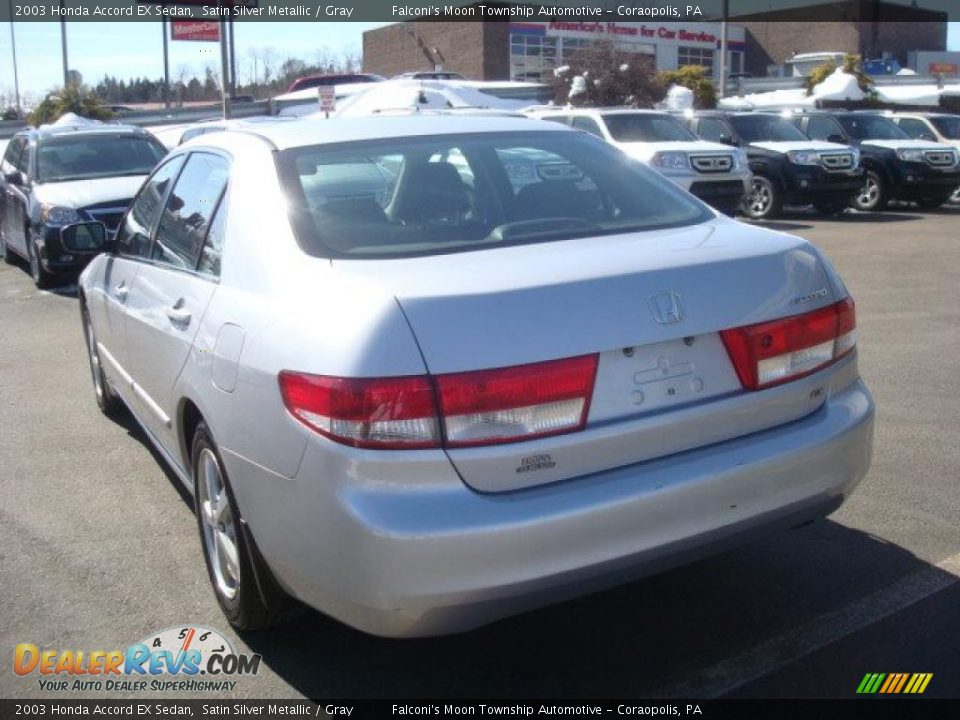 2003 Honda Accord EX Sedan Satin Silver Metallic / Gray Photo #2