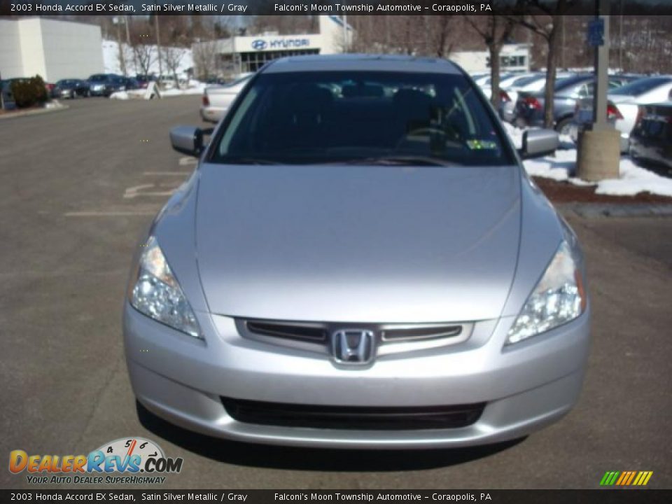 2003 Honda Accord EX Sedan Satin Silver Metallic / Gray Photo #6