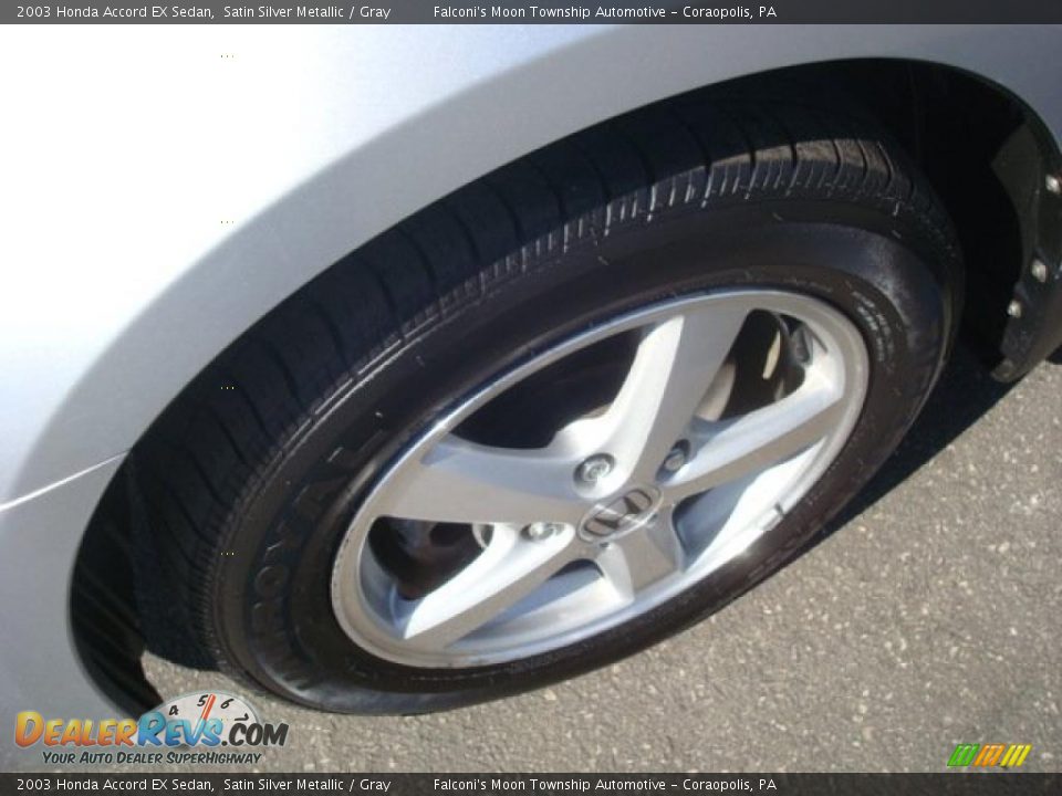 2003 Honda Accord EX Sedan Satin Silver Metallic / Gray Photo #7