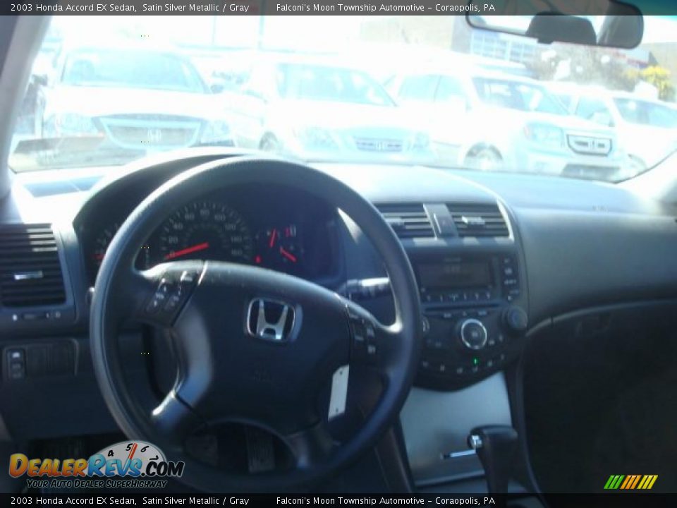 2003 Honda Accord EX Sedan Satin Silver Metallic / Gray Photo #10