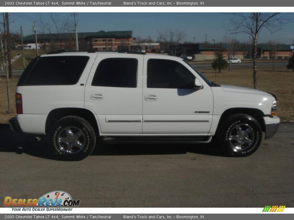 2003 Chevrolet Tahoe LT 4x4 Summit White / Tan/Neutral Photo #2