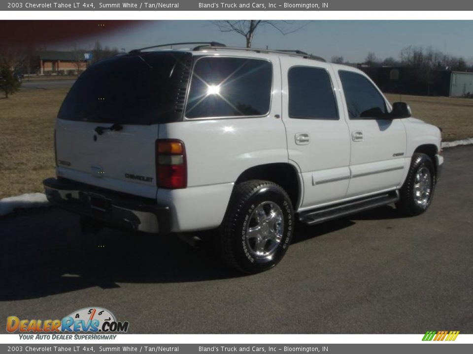 2003 Chevrolet Tahoe LT 4x4 Summit White / Tan/Neutral Photo #3