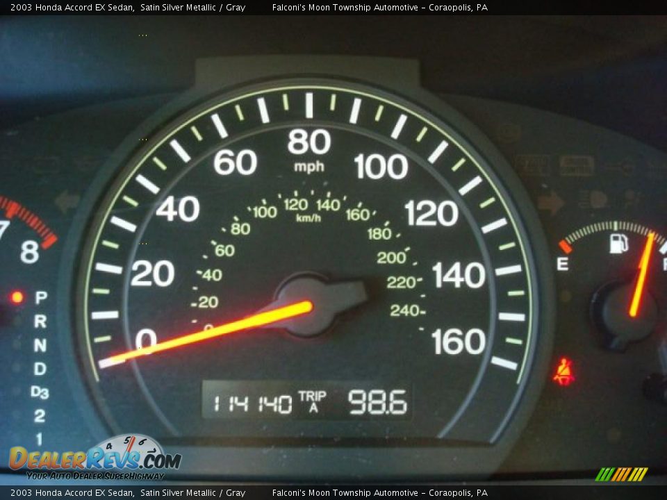 2003 Honda Accord EX Sedan Satin Silver Metallic / Gray Photo #15