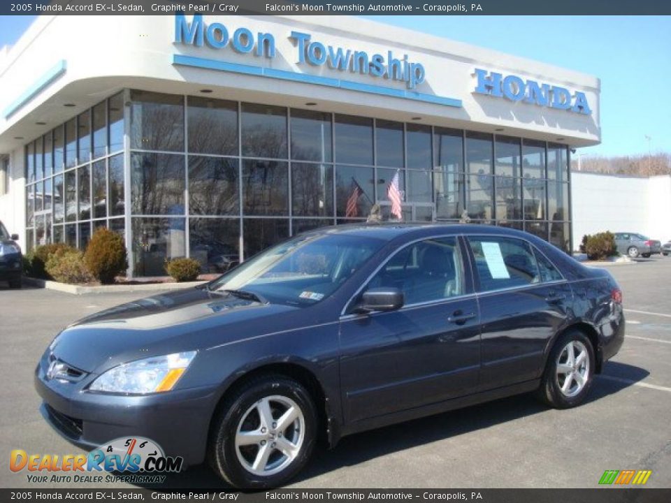 2005 Honda Accord EX-L Sedan Graphite Pearl / Gray Photo #1