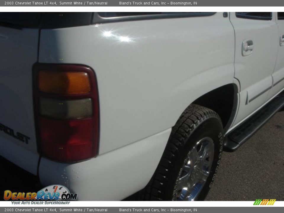 2003 Chevrolet Tahoe LT 4x4 Summit White / Tan/Neutral Photo #7