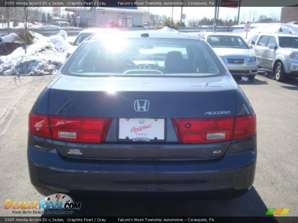 2005 Honda Accord EX-L Sedan Graphite Pearl / Gray Photo #3