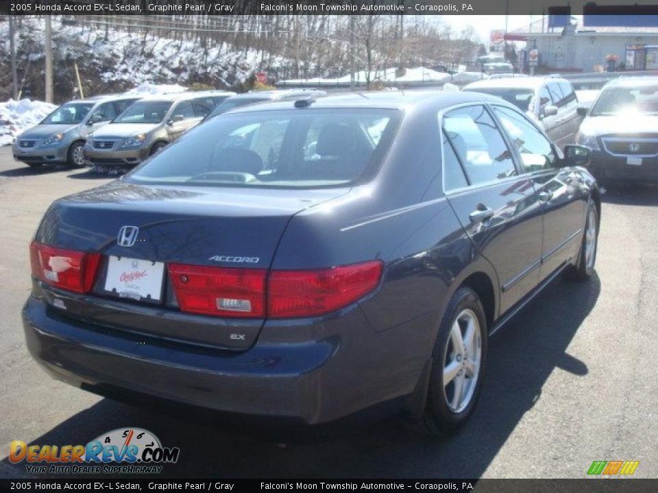 2005 Honda Accord EX-L Sedan Graphite Pearl / Gray Photo #4