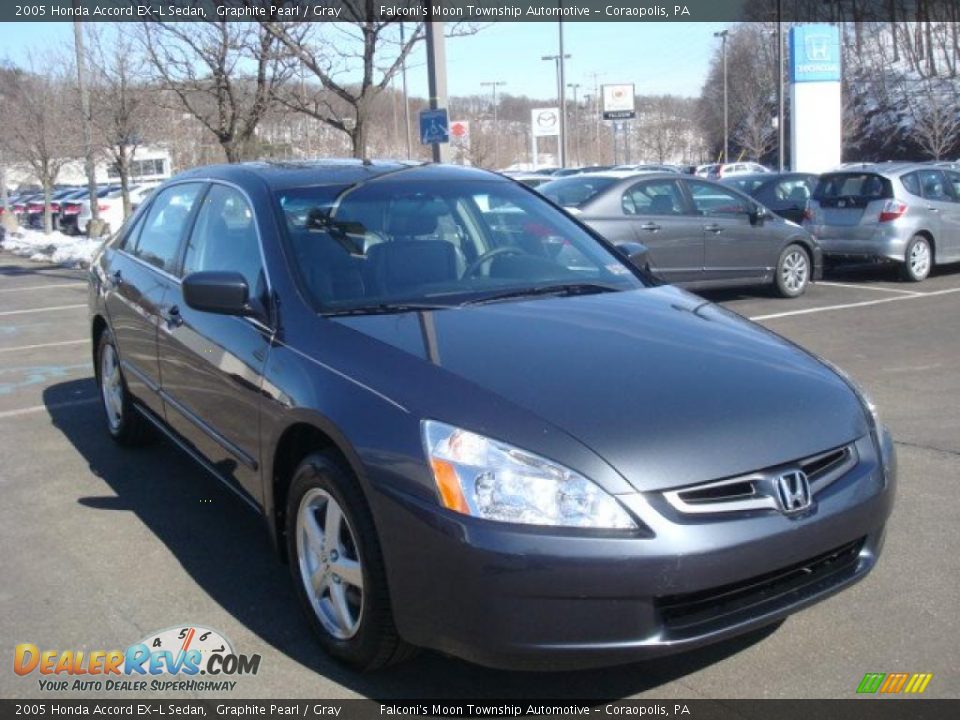 2005 Honda Accord EX-L Sedan Graphite Pearl / Gray Photo #5