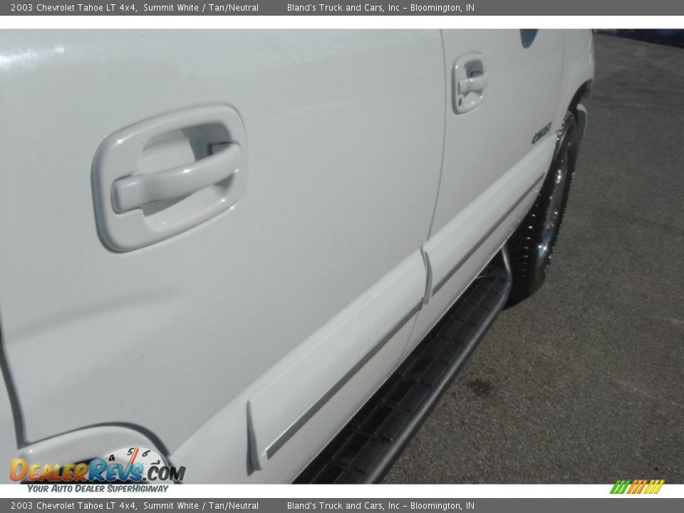 2003 Chevrolet Tahoe LT 4x4 Summit White / Tan/Neutral Photo #10