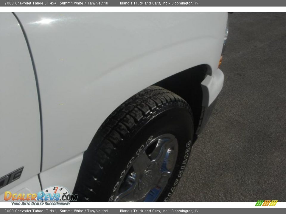 2003 Chevrolet Tahoe LT 4x4 Summit White / Tan/Neutral Photo #11