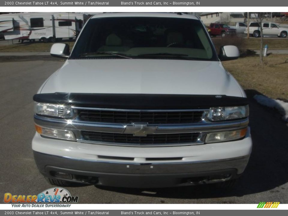 2003 Chevrolet Tahoe LT 4x4 Summit White / Tan/Neutral Photo #12