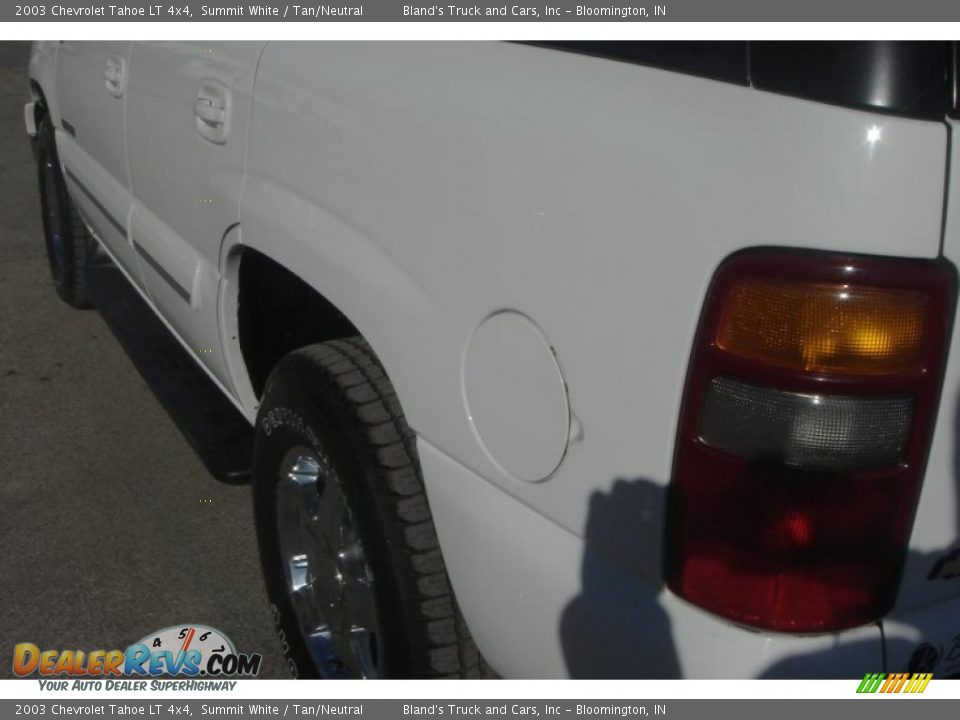 2003 Chevrolet Tahoe LT 4x4 Summit White / Tan/Neutral Photo #16