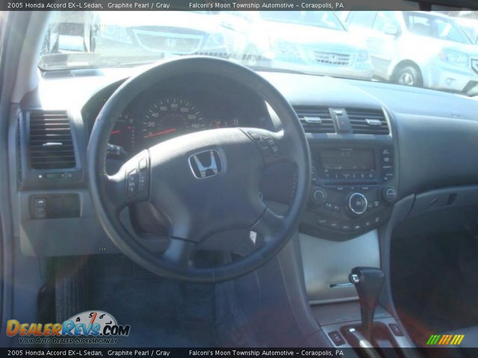 2005 Honda Accord EX-L Sedan Graphite Pearl / Gray Photo #10