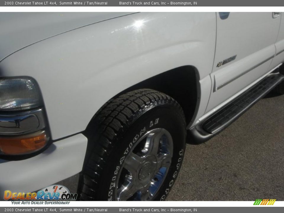 2003 Chevrolet Tahoe LT 4x4 Summit White / Tan/Neutral Photo #17
