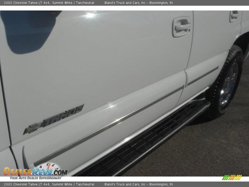 2003 Chevrolet Tahoe LT 4x4 Summit White / Tan/Neutral Photo #18