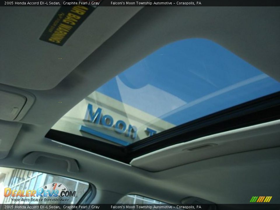 2005 Honda Accord EX-L Sedan Graphite Pearl / Gray Photo #12