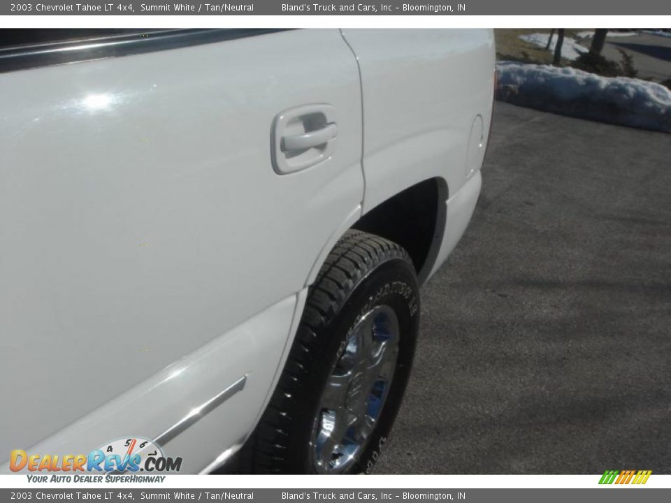 2003 Chevrolet Tahoe LT 4x4 Summit White / Tan/Neutral Photo #19