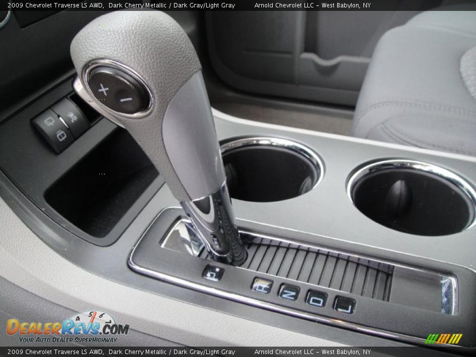 2009 Chevrolet Traverse LS AWD Dark Cherry Metallic / Dark Gray/Light Gray Photo #13