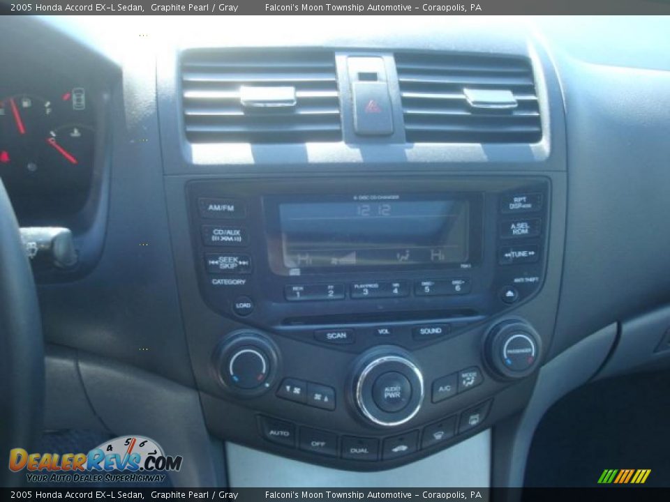 2005 Honda Accord EX-L Sedan Graphite Pearl / Gray Photo #13
