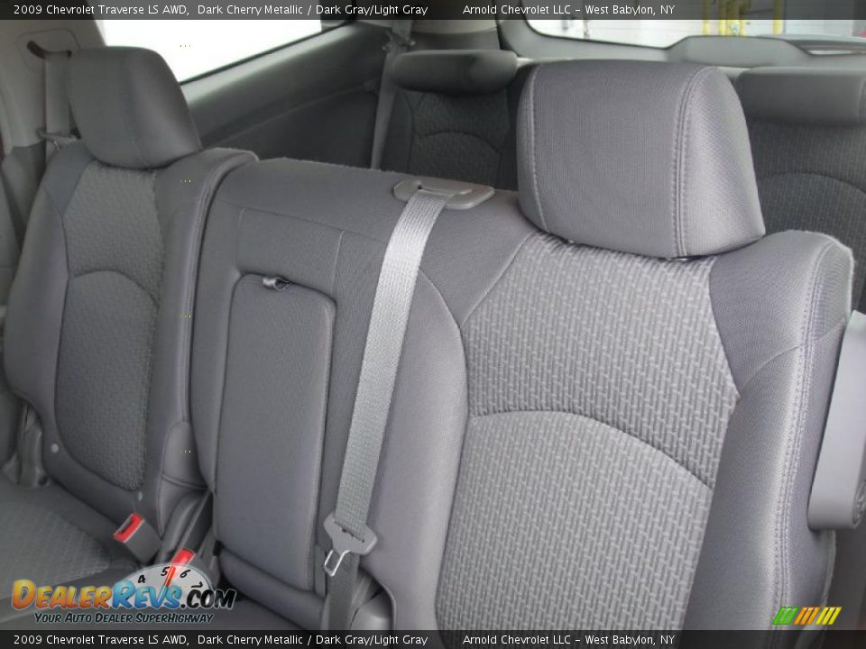 2009 Chevrolet Traverse LS AWD Dark Cherry Metallic / Dark Gray/Light Gray Photo #14