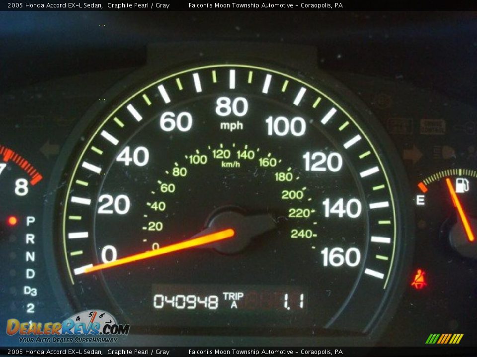 2005 Honda Accord EX-L Sedan Graphite Pearl / Gray Photo #15