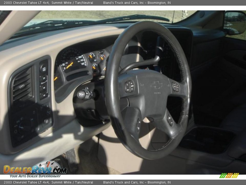 2003 Chevrolet Tahoe LT 4x4 Summit White / Tan/Neutral Photo #26