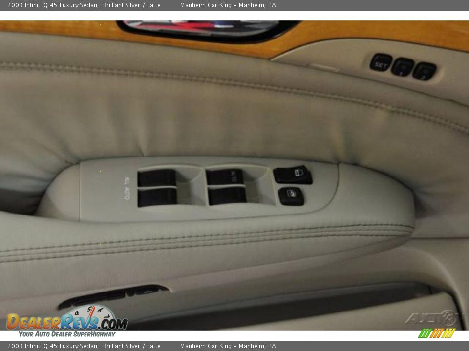 2003 Infiniti Q 45 Luxury Sedan Brilliant Silver / Latte Photo #12