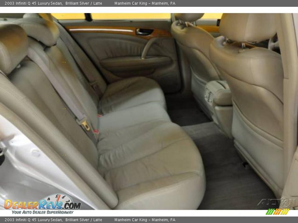 2003 Infiniti Q 45 Luxury Sedan Brilliant Silver / Latte Photo #15
