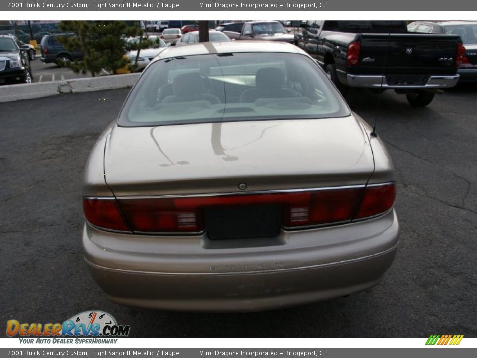 2001 Buick Century Custom Light Sandrift Metallic / Taupe Photo #5
