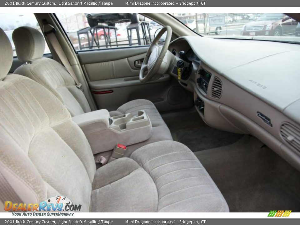 2001 Buick Century Custom Light Sandrift Metallic / Taupe Photo #15