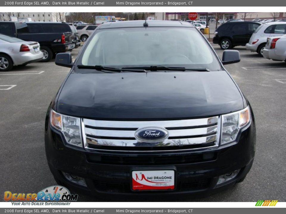 2008 Ford Edge SEL AWD Dark Ink Blue Metallic / Camel Photo #2