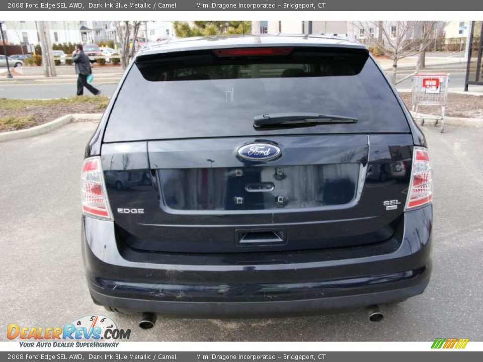 2008 Ford Edge SEL AWD Dark Ink Blue Metallic / Camel Photo #5