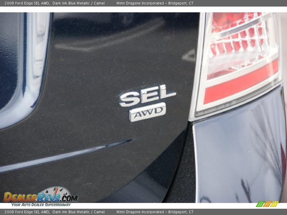 2008 Ford Edge SEL AWD Dark Ink Blue Metallic / Camel Photo #6