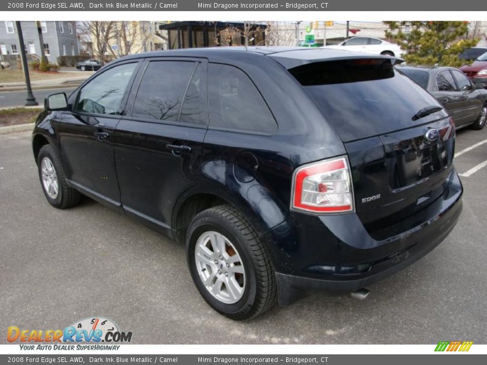 2008 Ford Edge SEL AWD Dark Ink Blue Metallic / Camel Photo #7