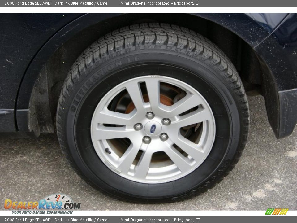 2008 Ford Edge SEL AWD Dark Ink Blue Metallic / Camel Photo #8