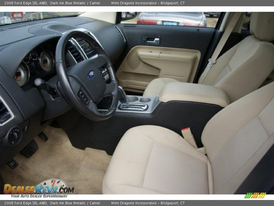 2008 Ford Edge SEL AWD Dark Ink Blue Metallic / Camel Photo #10