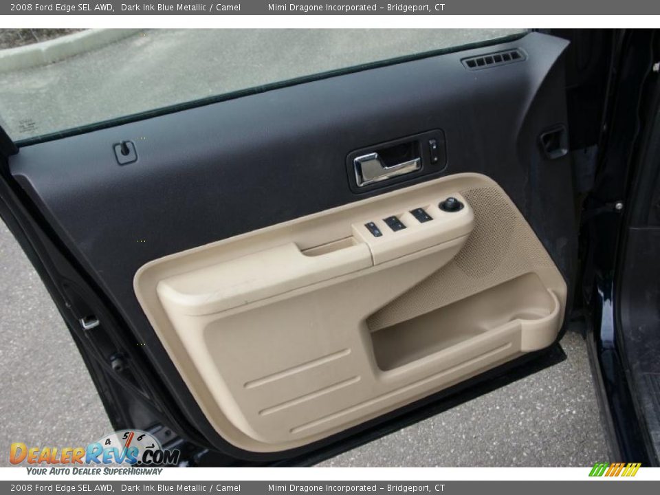 2008 Ford Edge SEL AWD Dark Ink Blue Metallic / Camel Photo #12
