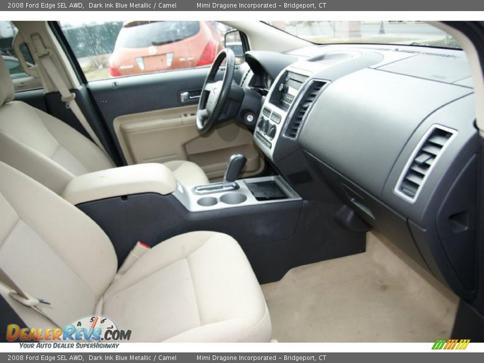 2008 Ford Edge SEL AWD Dark Ink Blue Metallic / Camel Photo #19