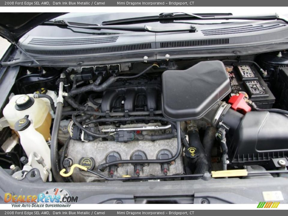 2008 Ford Edge SEL AWD Dark Ink Blue Metallic / Camel Photo #22
