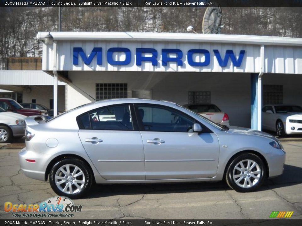 2008 Mazda MAZDA3 i Touring Sedan Sunlight Silver Metallic / Black Photo #1