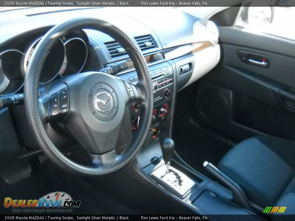 2008 Mazda MAZDA3 i Touring Sedan Sunlight Silver Metallic / Black Photo #7