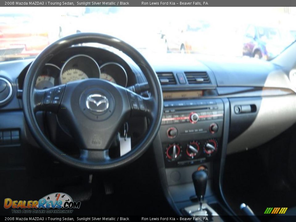 2008 Mazda MAZDA3 i Touring Sedan Sunlight Silver Metallic / Black Photo #11