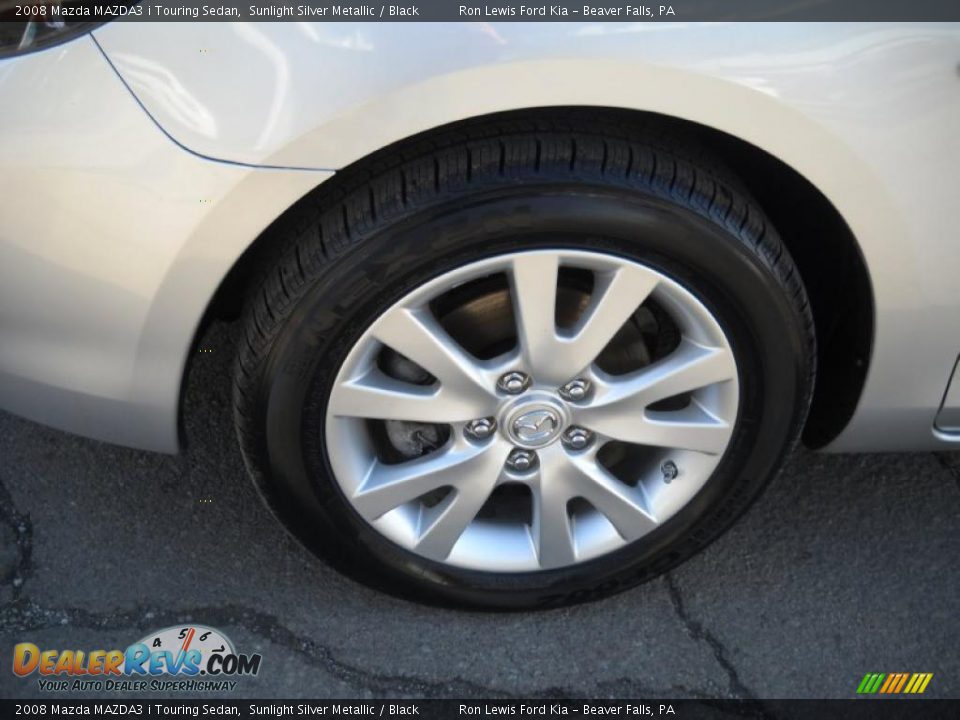 2008 Mazda MAZDA3 i Touring Sedan Sunlight Silver Metallic / Black Photo #17