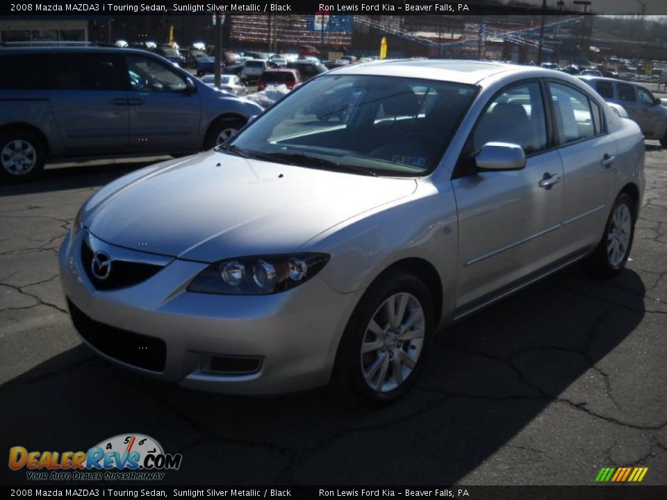 2008 Mazda MAZDA3 i Touring Sedan Sunlight Silver Metallic / Black Photo #18