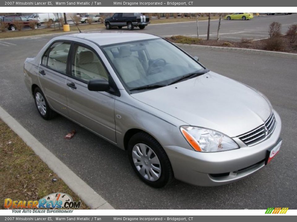 2007 Mitsubishi Lancer ES Warm Sand Metallic / Tan Photo #3