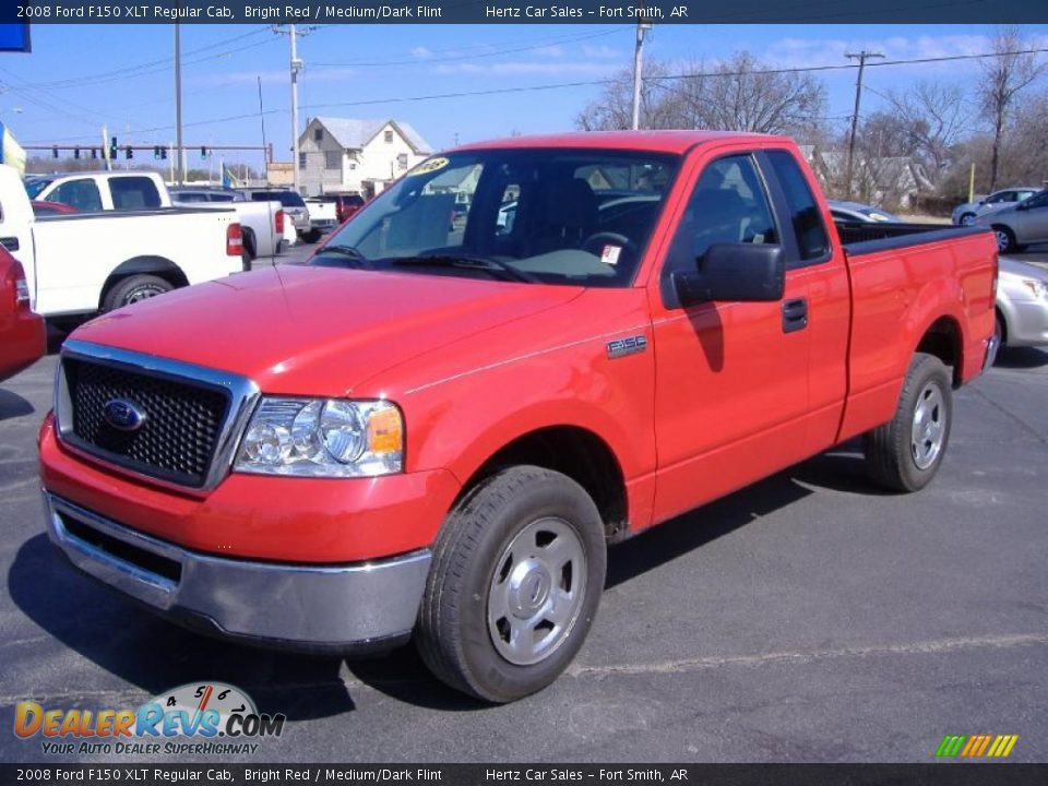 2008 Ford F150 XLT Regular Cab Bright Red / Medium/Dark Flint Photo #1